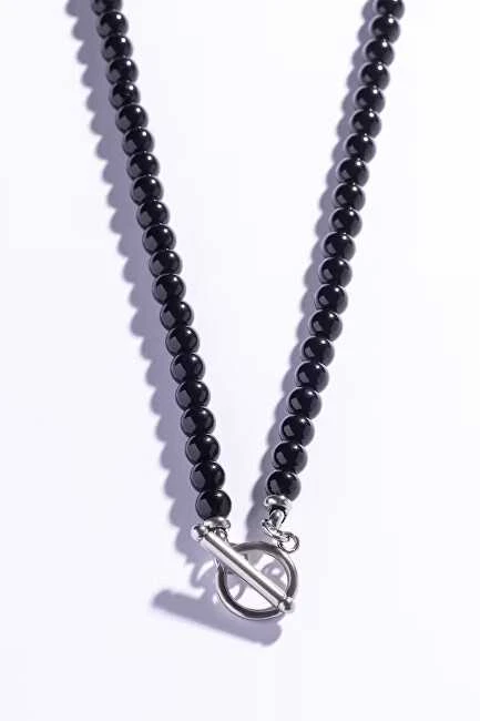 Marc Malone Men´s beaded pakabukas with pilka jasper MCGN5012