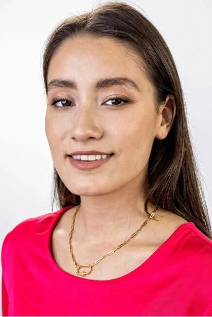 Marc Malone Originalūs paauksuoti karoliai Hailey Gold Necklace MCN23016G