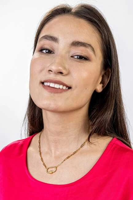 Marc Malone Originalūs paauksuoti karoliai Hailey Gold Necklace MCN23016G
