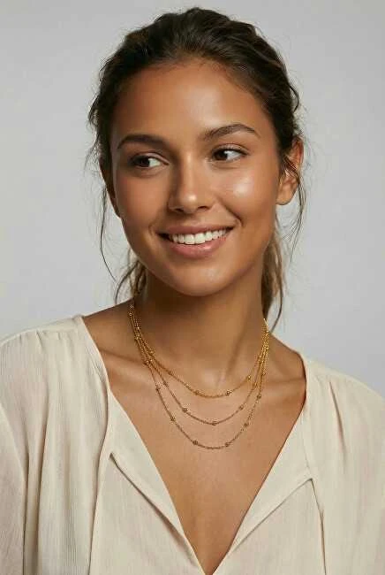 Marc Malone Triple auksinis-plated pakabukas Giselle MCN260625G