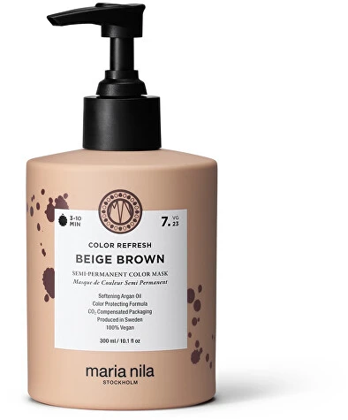 Maria Nila Color Refresh Toning Mask rusvai gelsvas Brown 7.23