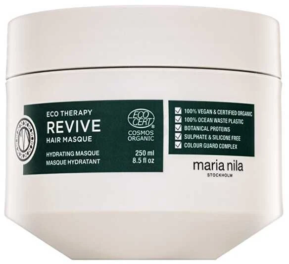 Maria Nila Eco Therapy Revive plaukų kaukė be žiaurumo, kreminio drėkinamoji kaukė, 250 ml