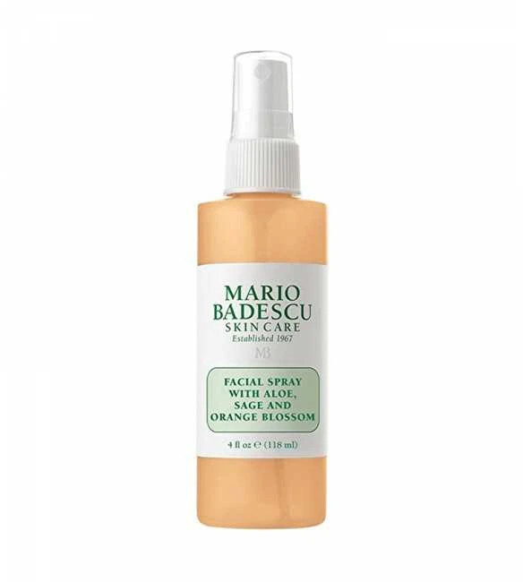 Mario Badescu Facial Purškiklis With Aloe, Sage And Oranžinis Blosssom veido purškiklis, 59 ml