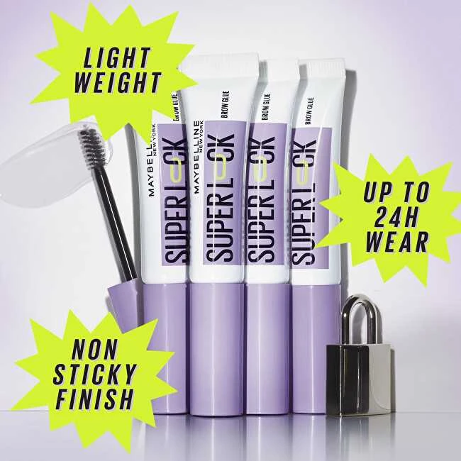 Maybelline Super Lock Brow Glue antakių gelis ir antakių pomada