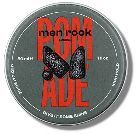 Men Rock Pomade Stiprios fiksacijos, vidutinio žvilgesio plaukų pomada, 90 ml