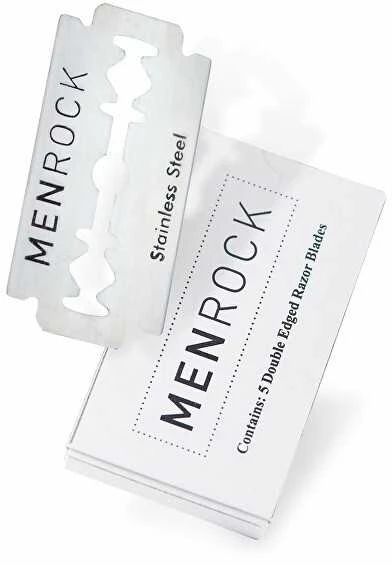 Men Rock Double Edged Razor Blades Dviašmeniai skutimosi peiliukai 5 vnt.