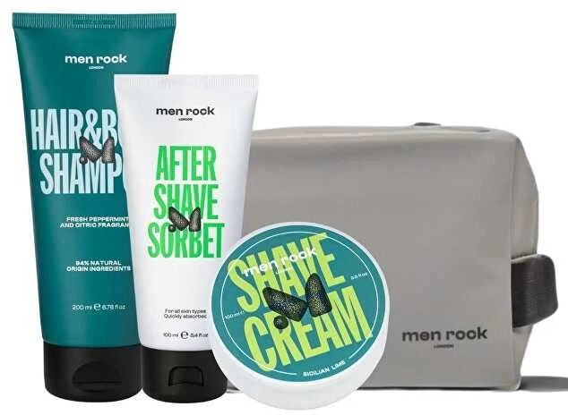 Men Rock Routine Goals Daily Grooming Kit kelioninis odos priežiūros priemonių rinkinys vyrams