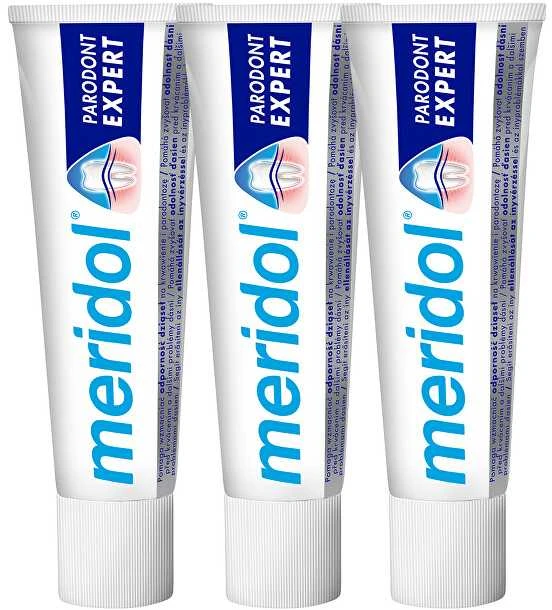 Meridol Dantų pasta against bleeding gums and periodontitis Paradont Expert tripack 3 x 75 ml