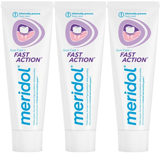 Dantų šepetėlis Meridol Fast Action Dantų pasta Trio - Zubní pasta 75ml