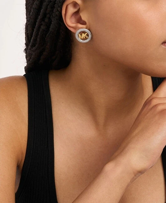 Michael Kors Shiny bicolor stud earrings Premium MKJ8548931