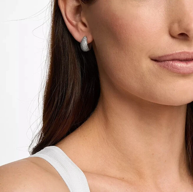 Michael Kors Glittering Teardrop Metallic Muse Hoop Earrings MKJ8580040