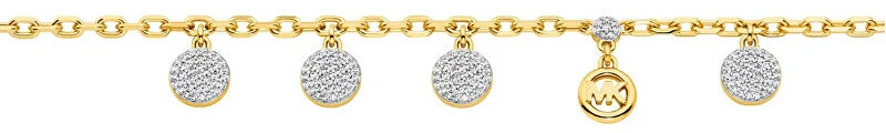Michael Kors Gold-plated bracelet with zircons Premium MKJ8631931