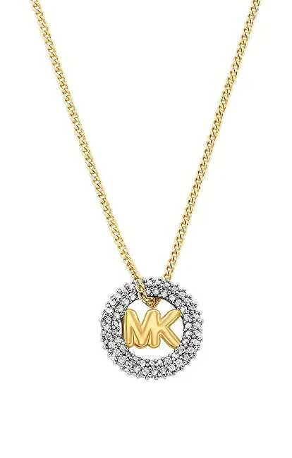 Michael Kors Auksu padengtas moteriškas vėrinys su kubiniais cirkoniais Premium MKJ8546931