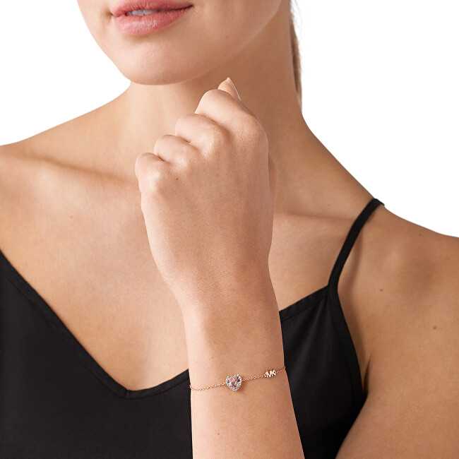 Michael Kors Stilinga bronzinė apyrankė su cirkoniais Brilliance Kors MKC1518A2791