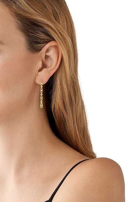 Michael Kors Nepraleidžiami paauksuoti kabantys auskarai MKC171000710