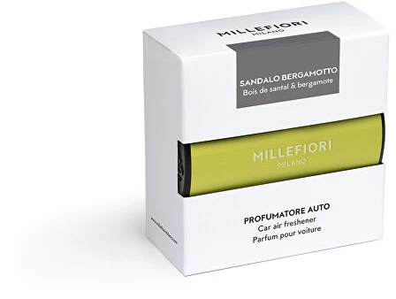 Car Air Freshener Geltonas SANDALO BERGAMOTTO MILLEFIORI