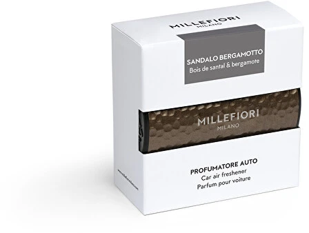 Millefiori Icon Metal Shades Sandalo Bergamotto Car Fragrance - Vůně do auta 47.0g