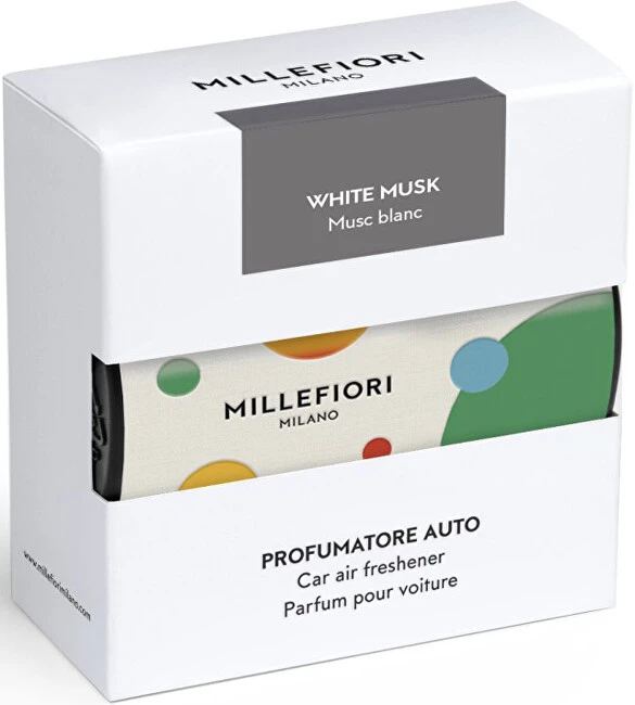 Baltas MUSK MILLEFIORI automobilio kvapas