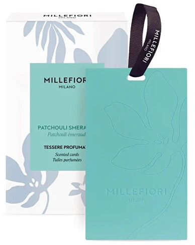 „Millefiori Patchouli Smeraldo“ kvapiosios kortelės, 3 vnt.