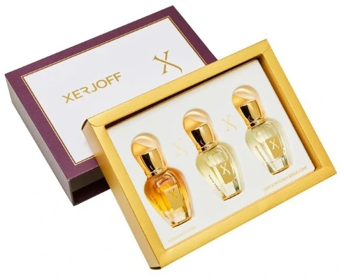 „Xerjoff Discovery Set IV“ kvepalų rinkinys unisex (kvepalai „Pikovaya Dama“ 15 ml + kvepalai „La Capitale“ 15 ml + EDP „More Than Words“ 15 ml)