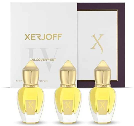 „Xerjoff Discovery Set IV“ kvepalų rinkinys unisex (kvepalai „Pikovaya Dama“ 15 ml + kvepalai „La Capitale“ 15 ml + EDP „More Than Words“ 15 ml)