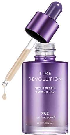 Missha Time Revolution Night Repair Ampule 5x naktinis atkuriantis serumas veidui, 50 ml