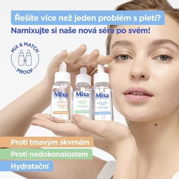 Mixa hialurono rūgšties + pieno rūgšties anti-dryness drėkinamasis serumas odos serumas