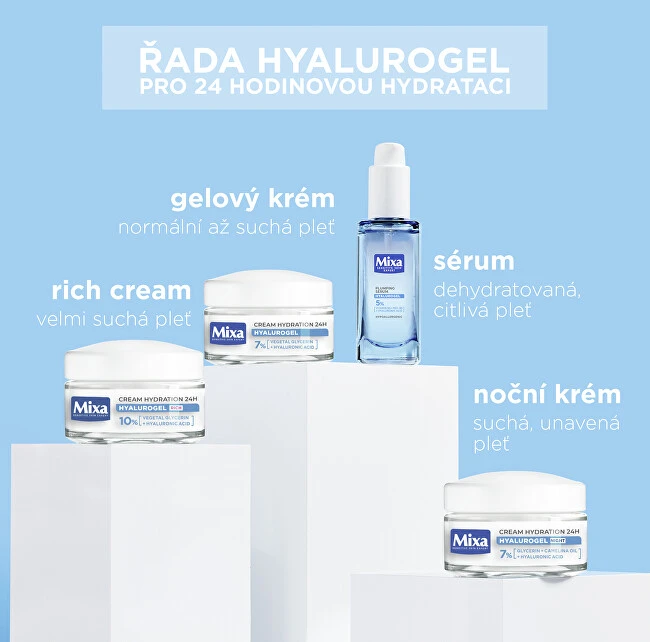 Drėkinamasis kremas Mixa Hyalurogel RICH 50ml