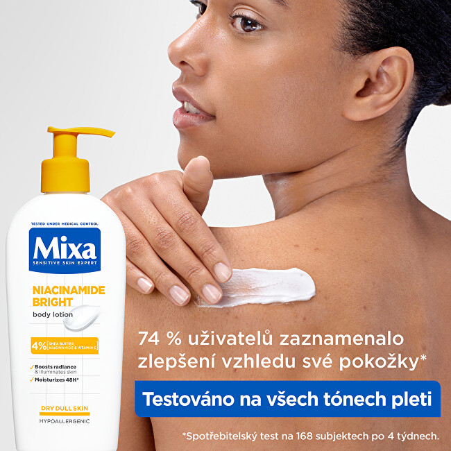 Mixa Losjonas kūnui skirta sausai odai Niacinamide Bright (Losjonas kūnui) 250 ml