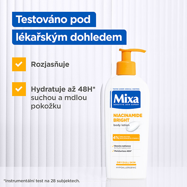 Mixa Losjonas kūnui skirta sausai odai Niacinamide Bright (Losjonas kūnui) 250 ml