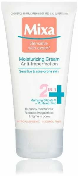Drėkinamasis kremas problematiškai odai Mixa Anti Imperfection 2in1 50ml