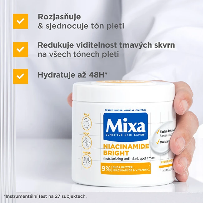 Mixa Niacinamide Bright Moisturizing Anti-Dark Spot Kreminis Body Kreminis