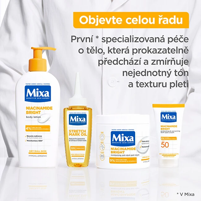 Mixa Niacinamide Bright Moisturizing Anti-Dark Spot Kreminis Body Kreminis