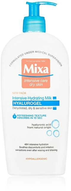 Mixa Hyaluronic Hydrate Losjonas kūnui moterims, 400 ml