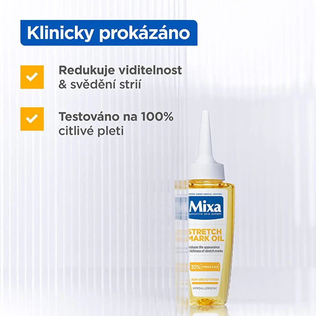 Mixa Stretch Mark Oil kūno aliejus nuo strijų, 100 ml