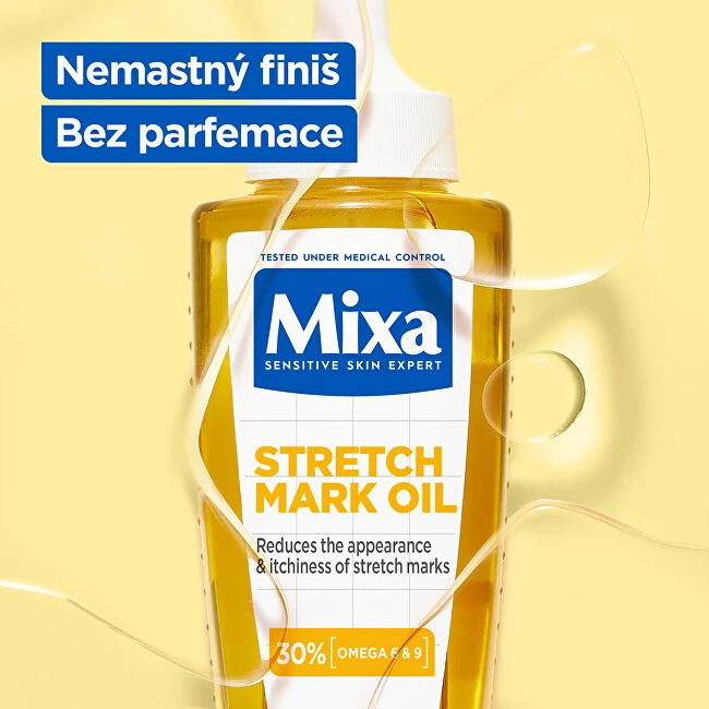 Mixa Stretch Mark Oil kūno aliejus nuo strijų, 100 ml