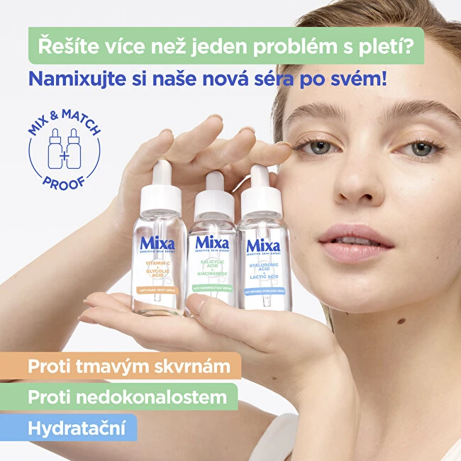 Mixa salicilo rūgšties + niacinamido serumas nuo netobulumo odos serumas