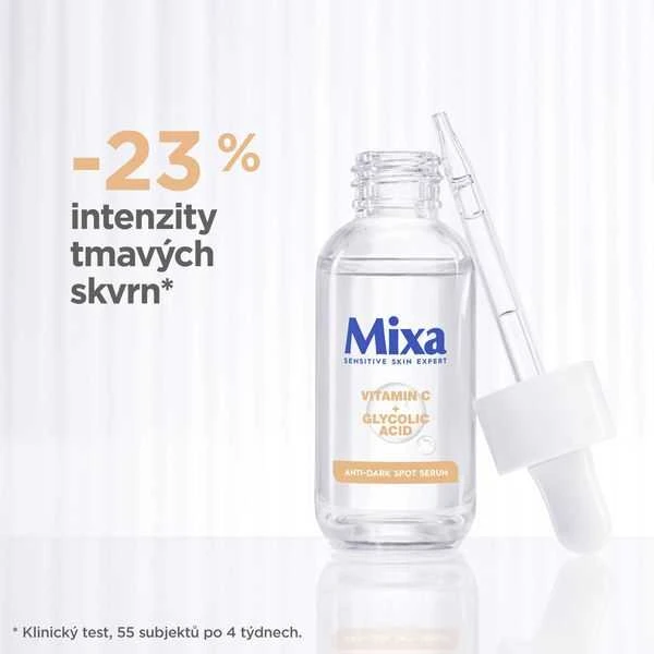 Mixa vitamino C + glikolio rūgšties serumas nuo tamsių dėmių odos serumas