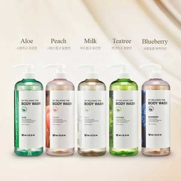 Mizon My Relaxing Time Kūno prausiklis Sweet Blueberry, 800 ml