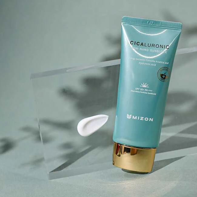 Kremas veidui Mizon Cicaluronic Nonnano Sunblock SPF50+, su SPF 50+ apsauga, 50 ml