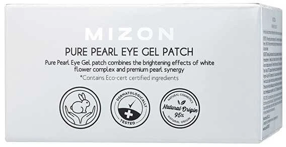 Hidrogelio paakių pagalvėlės su baltaisiais perlais Mizon Pure Pearl Eye Gel Patch, 60 pagalvėlių