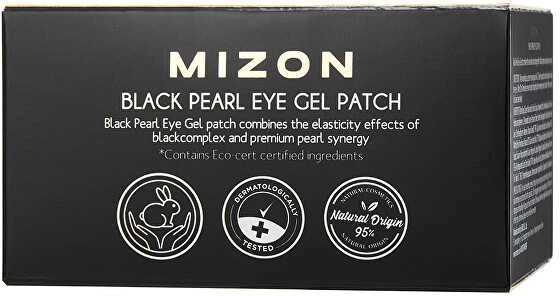 Hidrogelio paakių pagalvėlės su juodaisiais perlais Mizon Juodas Pearl Eye Gel Patch, 60 pagalvėlių