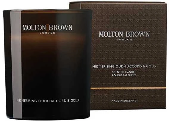Molton Brown Mesmerising Oudh Accord & Gold Candle kvepianti žvakė, 190 g