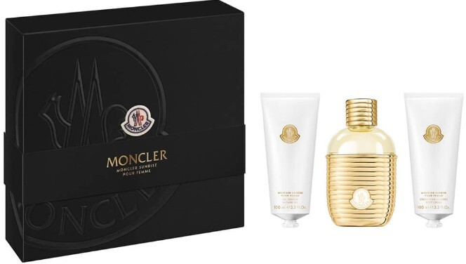 Moncler Sunrise Pour Femme Dárková sada EDP 100 ml, sprchový gel 100 ml a tělový krém 100 ml