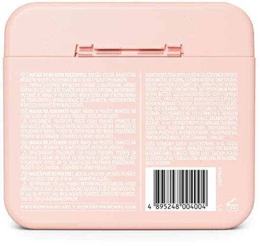 None MONDAY Curl Restore + bambuko ekstrakto plaukų kaukė garbanotiems ir besiveliantiems plaukams 250ml