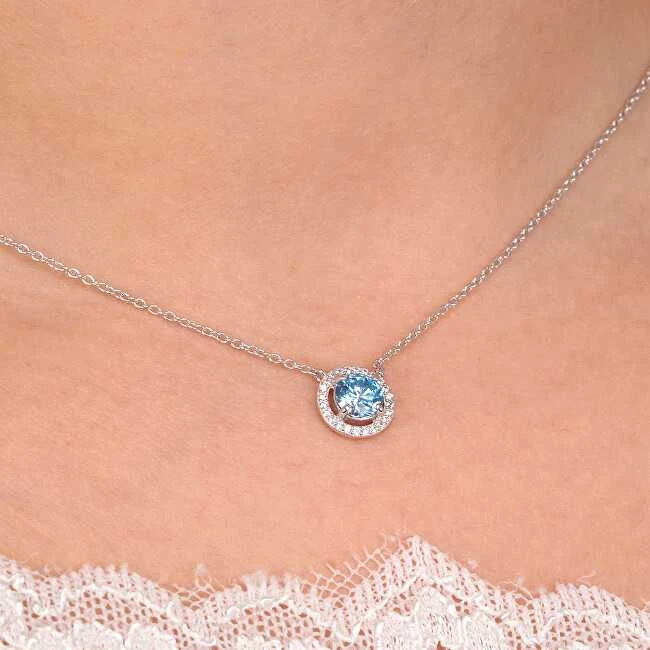 Morellato Delicate sidabrinis pakabukas with mėlynas zircon and crystals Tesori SAIW94