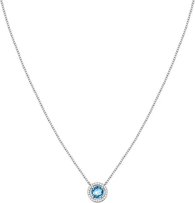 Morellato Delicate sidabrinis pakabukas with mėlynas zircon and crystals Tesori SAIW94