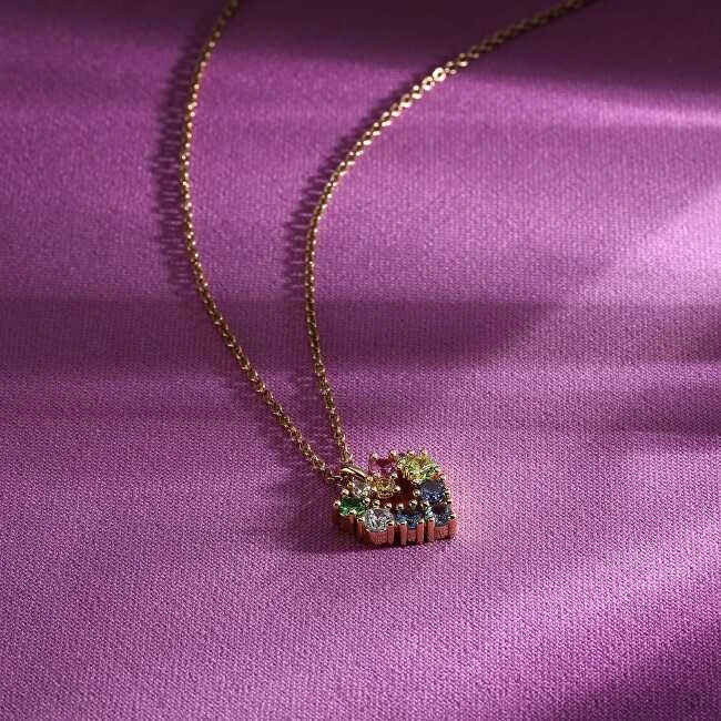 Morellato Romantic auksinis-plated heart pakabukas Colori SAVY06