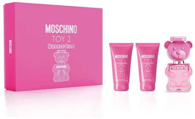 Dovanų rinkinys moterims Moschino Toy 2 Bubble Gum (EDT, 50 ml + dušo želė, 50 ml + kūno losjonas, 50 ml)