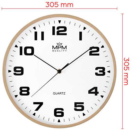 Mpm Quality Designer plastikas clock Madera E01.4462.5100